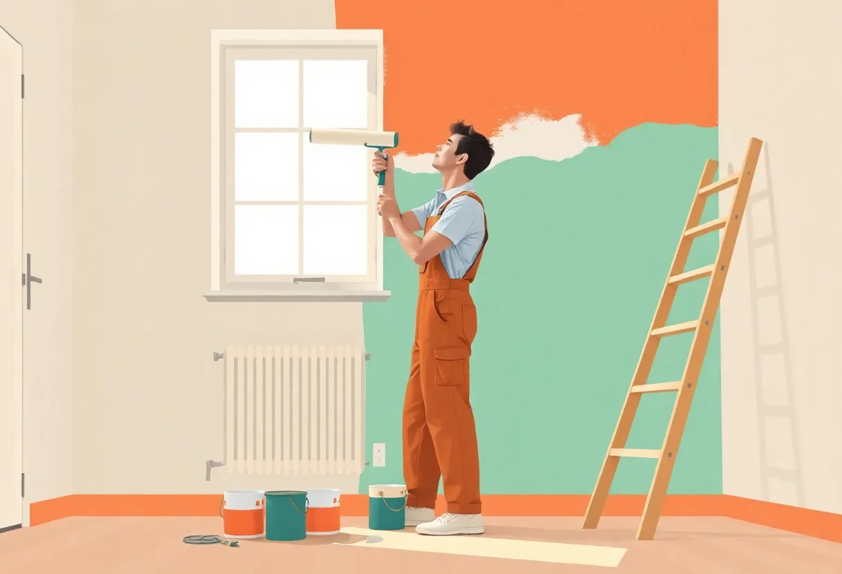 Peintre Les Clayes-sous-Bois 78340 en intervention sur un chantier